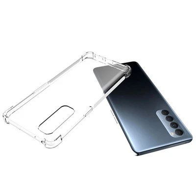 Moby Shop Oppo Reno 4 Pro 4G Kılıf Şeffaf Köşe Korumalı Jellix Premium Şık Silikon Kılıf ürün görseli 1