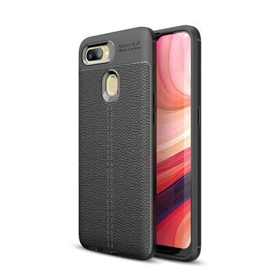Royal Cover Oppo A12 Kılıf Deri Görünümlü Yüksek Kaliteli Premium Silikon Kapak RCV/Niss ürün görseli 1