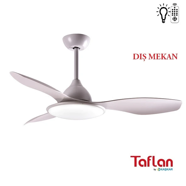 TAFLAN - KAŞKAR F48210 UZAKTAN KUMANDALI LAMBALI DIŞ MEKAN TAVAN VANTİLATÖRÜ ürün görseli 1