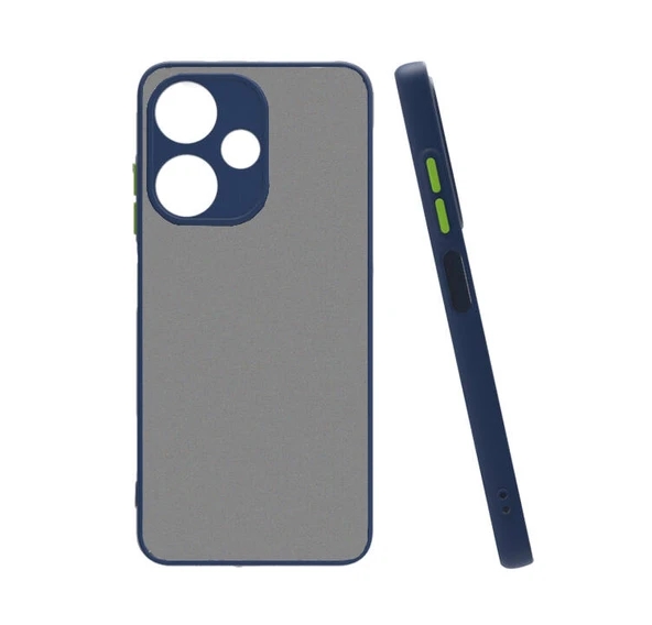 Moby Shop İnfinix Hot 30i Kılıf Kenarları Renkli arkası Mat Rexa Premium Silikon Kapak ürün görseli 1
