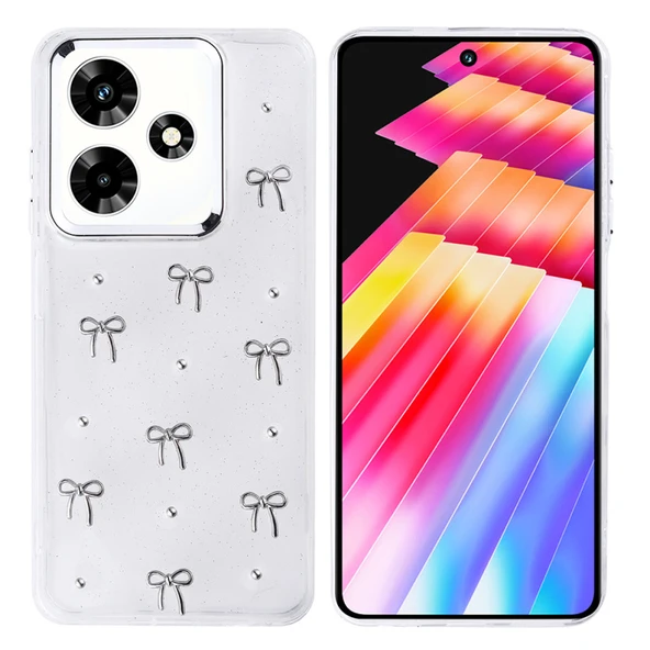 Moby Shop İnfinix Hot 30 Uyumlu Şık Mini Figürlü Ucay Premium Sert Silikon Kapak ürün görseli 1