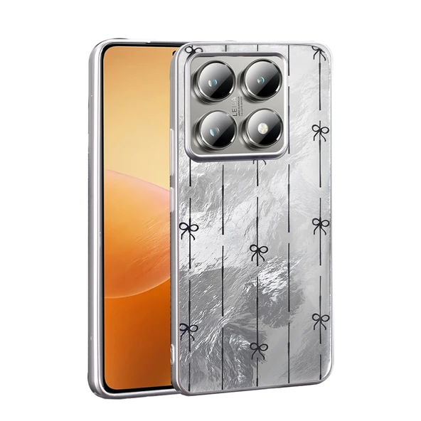 Moby Shop Xiaomi 14T Pro Kılıf Desen Detaylı Şık Leolüx Silicone Case Cover ürün görseli 1