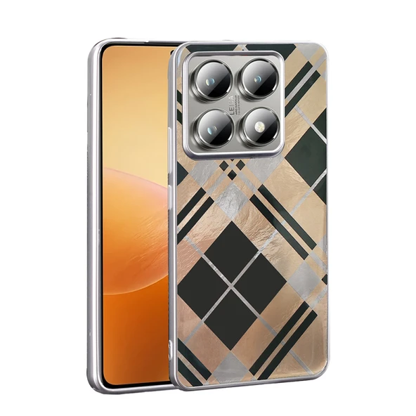 Moby Shop Xiaomi 14T Kılıf Desen Detaylı Şık Leolüx Silicone Case Cover ürün görseli 1