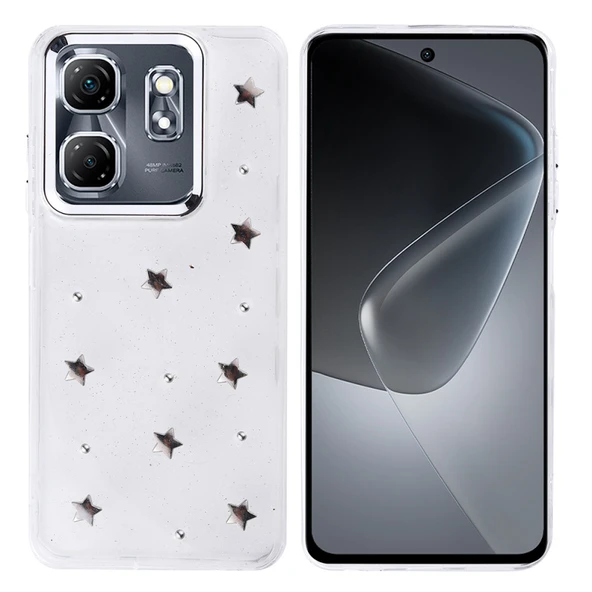 Moby Shop İnfinix Smart 9 Uyumlu Şık Mini Figürlü Ucay Premium Sert Silikon Kapak ürün görseli 1