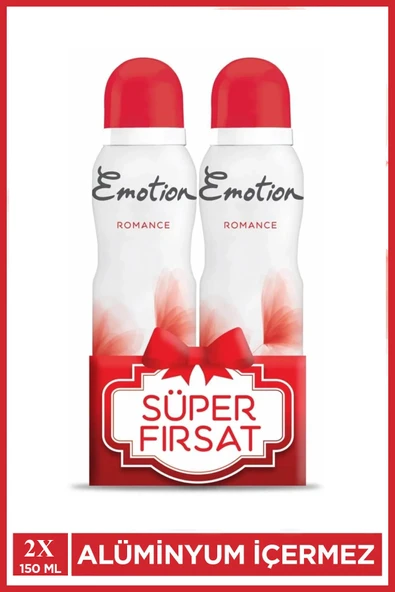 2 Adet Emotion Romance Kadın Vegan Deodorant 150 Ml Hızlı Kurur, Leke Bırakmaz ürün görseli 1