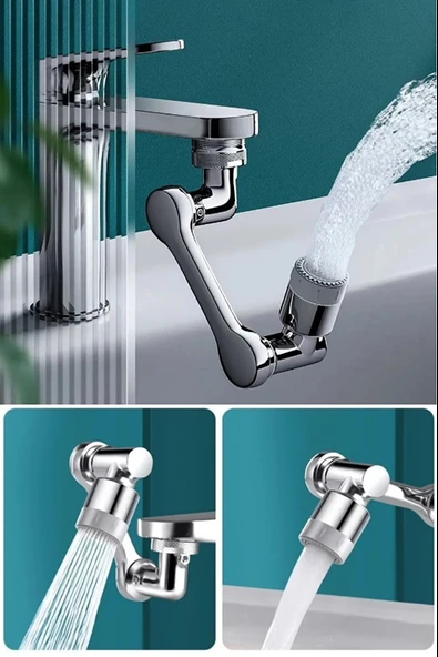Mutfak Banyo Musluk Başlığı 180 Derece Dönebilen Fonksiyonel Evrensel ürün görseli 1