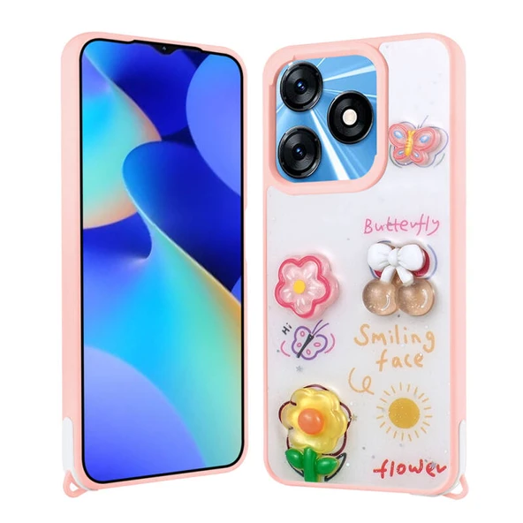 Moby Shop Tecno Spark 10 4G Kılıf Lunessa Premium Figürlü Sert Silikon Kapak ürün görseli 1