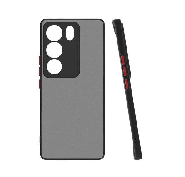 Moby Shop Vivo V29 5G Kılıf Kenarları Renkli arkası Mat Rexa Premium Silikon Kapak ürün görseli 1