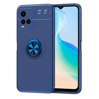 Moby Shop Vivo Y33S Ultra Koruma Sağlayan Stand Özellikli RingGuard Yüzüklü Silikon Kılıf ürün görseli 1