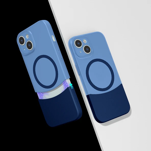 Royal Cover İphone 14 Kılıf M-Safe Özellikli Çift Parçalı Ultra İnce Sert Kapak RCV/Duble ürün görseli 1