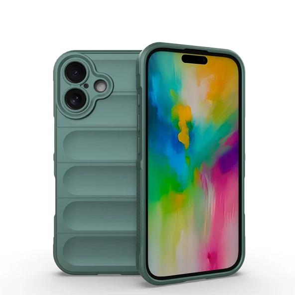 Royal Cover Apple iPhone 16 Kılıf Kolay Tutum Sağlayan Yapılı ve içi Kadife Dolgulu TPU Premium Silikon Kapak RCV/Etnik ürün görseli 1