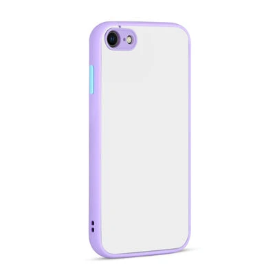 Moby Shop iPhone 8 Kılıf Kenarları Renkli arkası Mat Rexa Premium Silikon Kapak ürün görseli 1