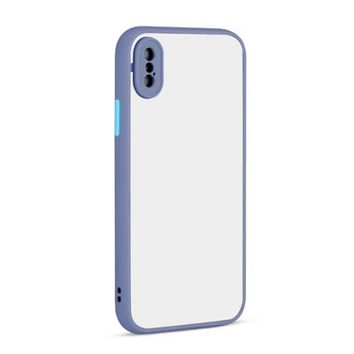 Moby Shop iPhone XS Kılıf Kenarları Renkli arkası Mat Rexa Premium Silikon Kapak ürün görseli 1