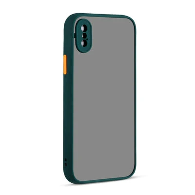 Moby Shop iPhone XS Kılıf Kenarları Renkli arkası Mat Rexa Premium Silikon Kapak ürün görseli 1