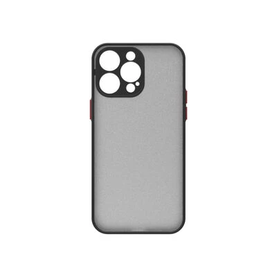Moby Shop iPhone 14 Pro Max Kılıf Kenarları Renkli arkası Mat Rexa Premium Silikon Kapak ürün görseli 1