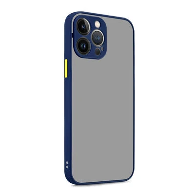 Moby Shop iPhone 13 Pro Kılıf Kenarları Renkli arkası Mat Rexa Premium Silikon Kapak ürün görseli 1