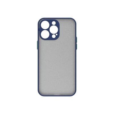 Moby Shop iPhone 14 Pro Max Kılıf Kenarları Renkli arkası Mat Rexa Premium Silikon Kapak ürün görseli 1