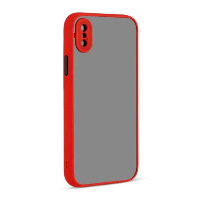 Moby Shop iPhone X Kılıf Kenarları Renkli arkası Mat Rexa Premium Silikon Kapak ürün görseli 1
