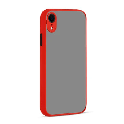 Moby Shop iPhone XR Kılıf Kenarları Renkli arkası Mat Rexa Premium Silikon Kapak ürün görseli 1