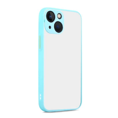 Moby Shop iPhone 13 Kılıf Kenarları Renkli arkası Mat Rexa Premium Silikon Kapak ürün görseli 1
