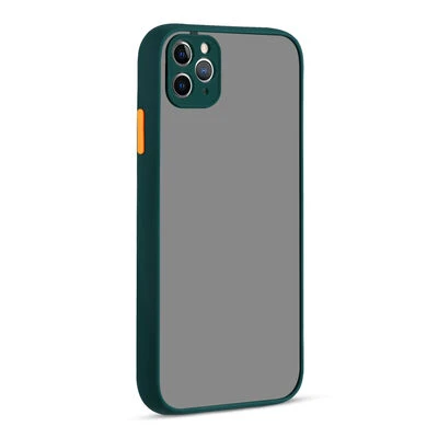 Moby Shop iPhone 11 Pro Max Kılıf Kenarları Renkli arkası Mat Rexa Premium Silikon Kapak ürün görseli 1