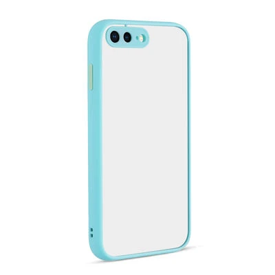 Moby Shop iPhone 7 Plus Kılıf Kenarları Renkli arkası Mat Rexa Premium Silikon Kapak ürün görseli 1
