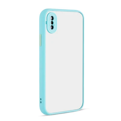 Moby Shop iPhone X Kılıf Kenarları Renkli arkası Mat Rexa Premium Silikon Kapak ürün görseli 1