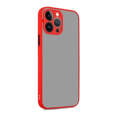Moby Shop iPhone 13 Pro Kılıf Kenarları Renkli arkası Mat Rexa Premium Silikon Kapak ürün görseli 1