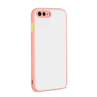 Moby Shop iPhone 7 Plus Kılıf Kenarları Renkli arkası Mat Rexa Premium Silikon Kapak ürün görseli 1