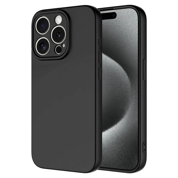 Moby Shop iPhone 15 Pro Kılıf Kılıf İçi Kadifeli Esnek Kadifon Lansman Premium Silikon Kılıf ürün görseli 1
