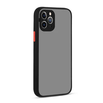 Moby Shop iPhone 12 Pro Max Kılıf Kenarları Renkli arkası Mat Rexa Premium Silikon Kapak ürün görseli 1