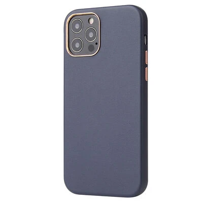 Moby Shop iPhone 12 Pro Kılıf Kamera Çerçeveli Pu Deri Deriva Premium Kapak ürün görseli 1