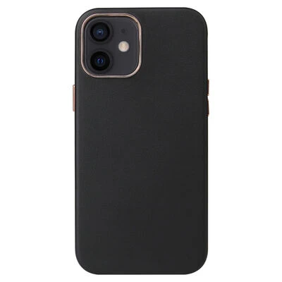 Moby Shop iPhone 12 Mini Kılıf Kamera Çerçeveli Pu Deri Deriva Premium Kapak ürün görseli 1
