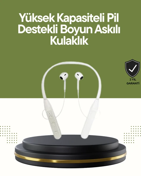 Spor ve Günlük Kullanım İçin 100 Saatlik Kablosuz Kulaklık ürün görseli 1