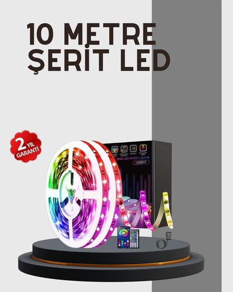 Su Geçirmez 10M Smart Şerit Led TV Arkası ve Oda Dekorasyonu İçin ürün görseli 1