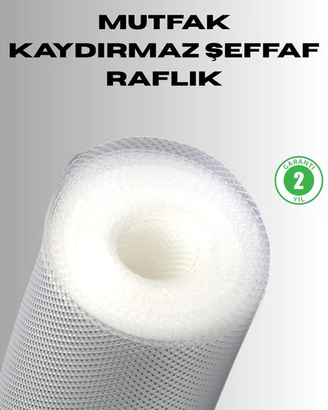 Kaydırmaz şeffaf raflık çekmece örtüsü 45x300 cm ürün görseli 1