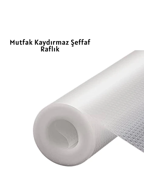 kaydırmaz şeffaf raflık ürün görseli 1