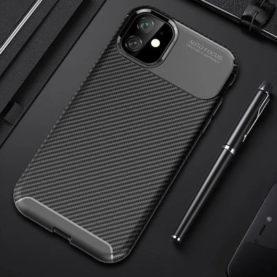 Moby Shop iPhone 11 Kılıf Karekarbon Desenli Şık ve Dayanıklı Torvex Premium Silikon Kapak ürün görseli 1