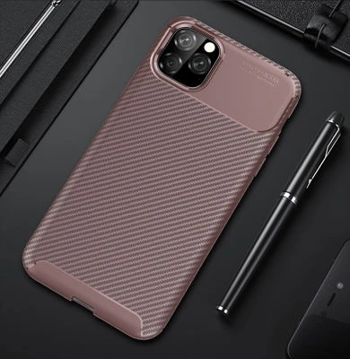 Moby Shop iPhone 11 Pro Max Kılıf Karekarbon Desenli Şık ve Dayanıklı Torvex Premium Silikon Kapak ürün görseli 1