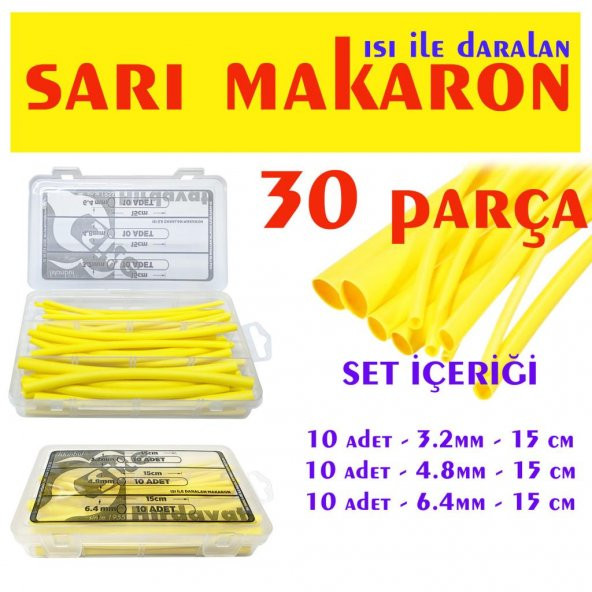 Sarı Makaron Seti ürün görseli 1
