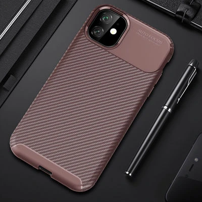 Moby Shop iPhone 11 Kılıf Karekarbon Desenli Şık ve Dayanıklı Torvex Premium Silikon Kapak ürün görseli 1