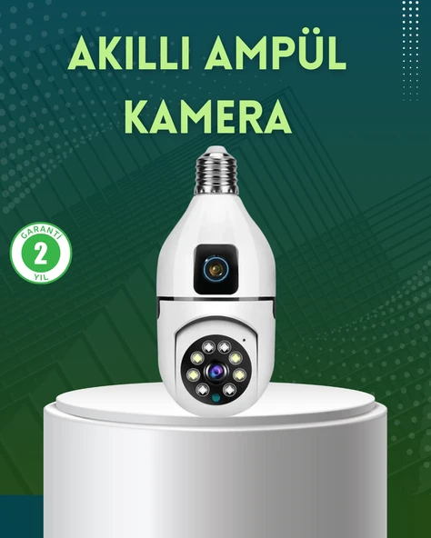 360 Derece Panoramik WiFi Kamera – Full HD Ev Güvenlik Sistemi ürün görseli 1