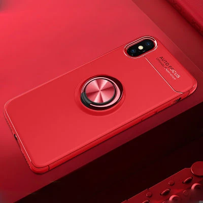 Moby Shop iPhone X Ultra Koruma Sağlayan Stand Özellikli RingGuard Yüzüklü Silikon Kılıf ürün görseli 1