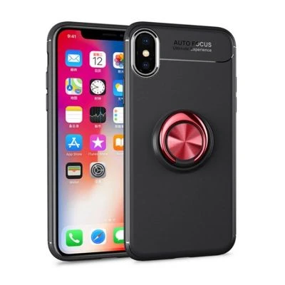 Moby Shop iPhone XS Max Ultra Koruma Sağlayan Stand Özellikli RingGuard Yüzüklü Silikon Kılıf ürün görseli 1