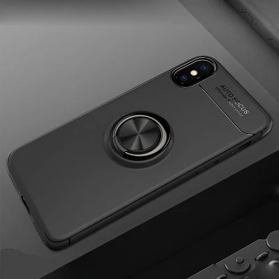 Moby Shop iPhone X Ultra Koruma Sağlayan Stand Özellikli RingGuard Yüzüklü Silikon Kılıf ürün görseli 1