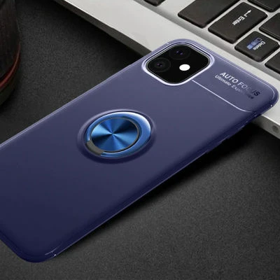 Moby Shop iPhone 11 Ultra Koruma Sağlayan Stand Özellikli RingGuard Yüzüklü Silikon Kılıf ürün görseli 1