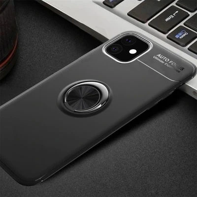 Moby Shop iPhone 11 Ultra Koruma Sağlayan Stand Özellikli RingGuard Yüzüklü Silikon Kılıf ürün görseli 1