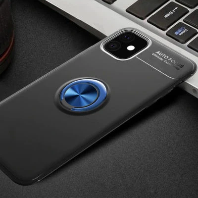 Moby Shop iPhone 11 Ultra Koruma Sağlayan Stand Özellikli RingGuard Yüzüklü Silikon Kılıf ürün görseli 1