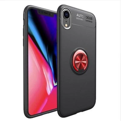 Moby Shop iPhone XR Ultra Koruma Sağlayan Stand Özellikli RingGuard Yüzüklü Silikon Kılıf ürün görseli 1