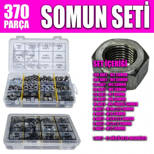 370 Parça Somun Seti ürün görseli 1